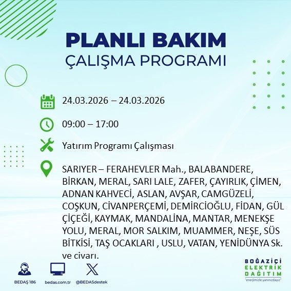 Yarın 9’dan itibaren elektrikler olmayacak: Kesinti listesi açıklandı - Resim: 17