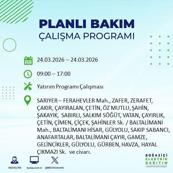 Yarın 9’dan itibaren elektrikler olmayacak: Kesinti listesi açıklandı - Resim: 49