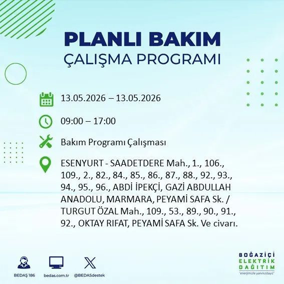 İstanbullular dikkat! O ilçelerde yarın elektrik olmayacak - Resim: 26