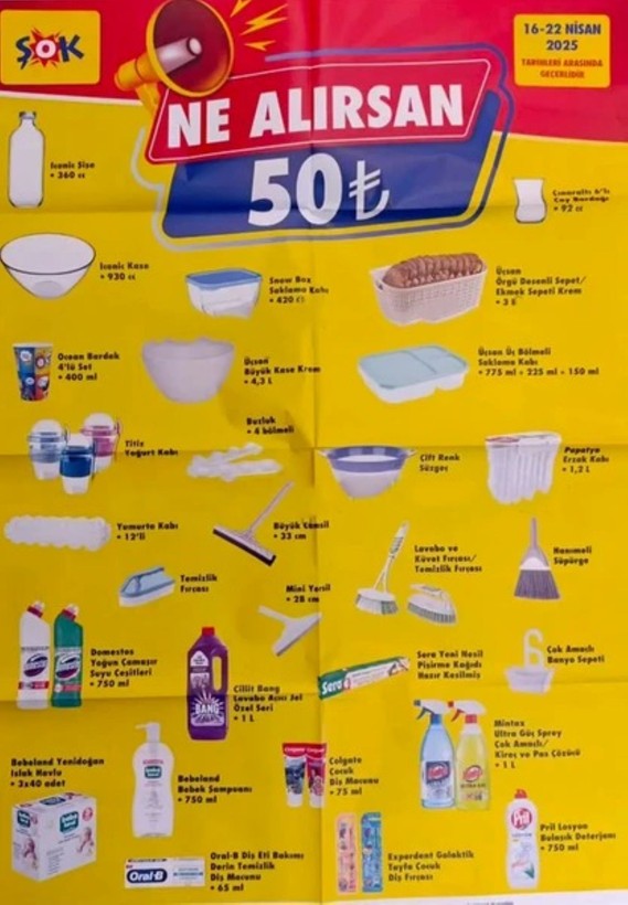 ŞOK market duyurdu: 16 Nisan'da ne alırsan 50 TL! - Resim: 4
