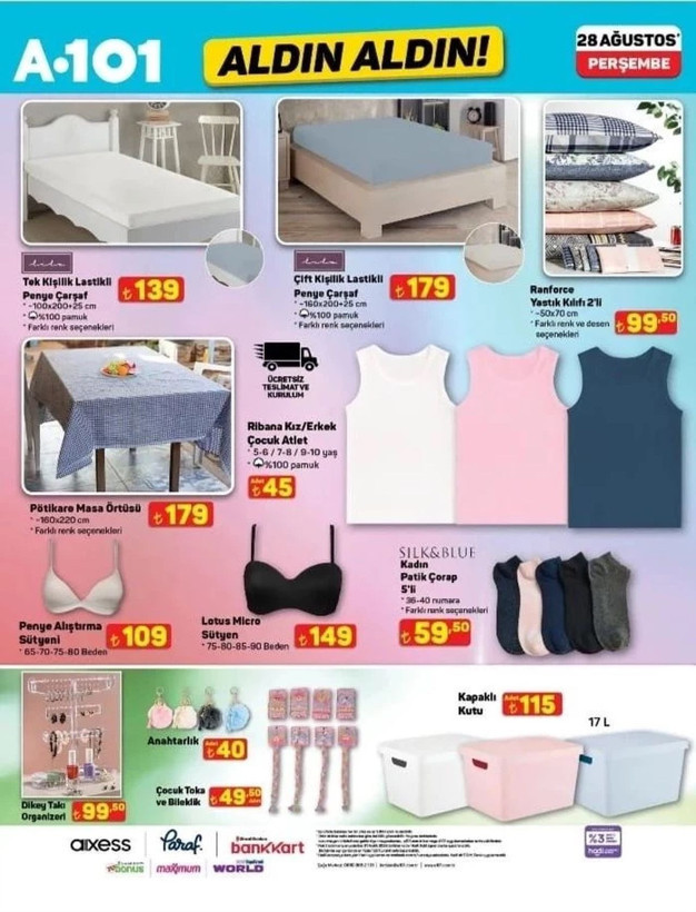 A101 28 Ağustos kataloğu yayınlandı: Halı yıkama makinesi ve daha fazlası! - Resim: 1