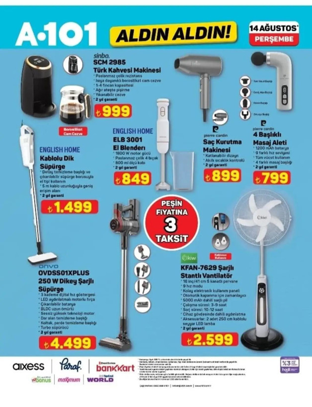 A101 market rafları dolup taşıyor! İşte A101 14 Ağustos perşembe aktüel ürünler kataloğu - Resim: 13