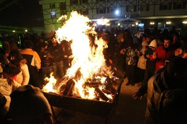 Eksi 16 derecede yeni yılı kutladılar - Resim: 1