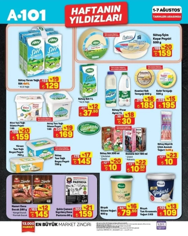 A101 1-7 Ağustos 2025 indirim kataloğu yayımlandı: Bu fırsatlar kaçmaz! - Resim: 5