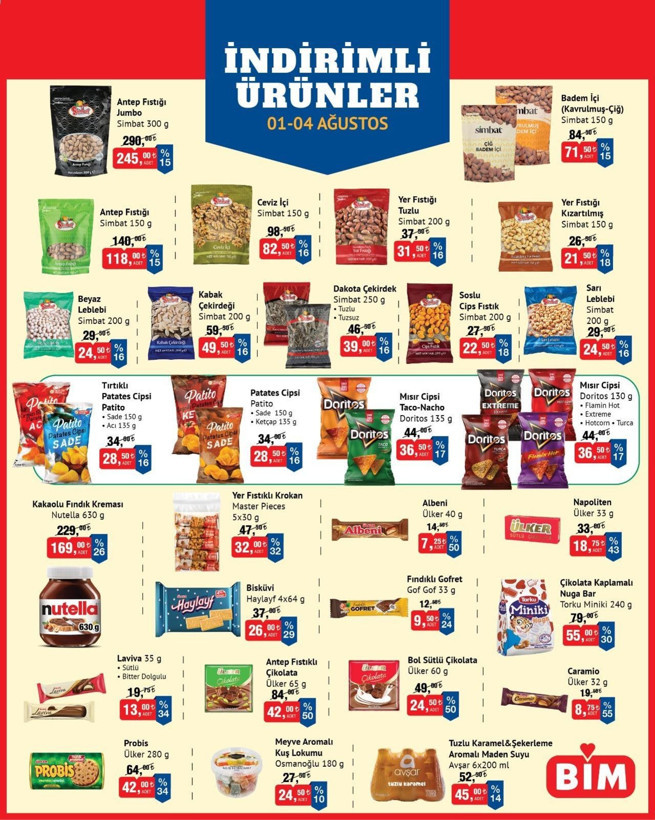 Onlarca indirimli ürün raflarda: BİM 1–4 Ağustos 2025 indirim kataloğu yayımlandı! - Resim: 2