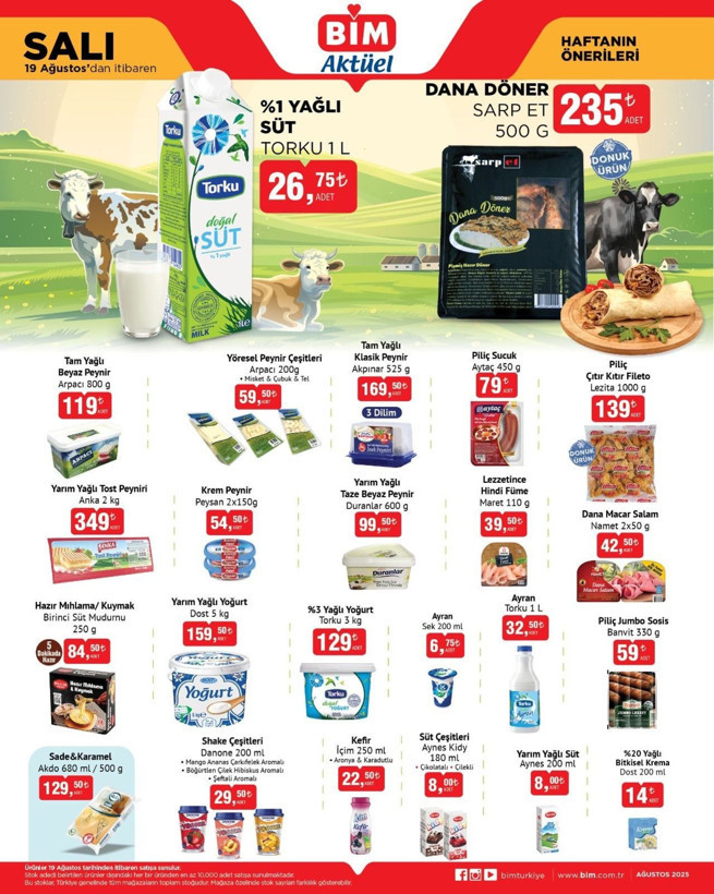 BİM 19 Ağustos indirimleri açıklandı: Temel gıda ve ev ürünlerinde fiyatlar dibe vurdu - Resim: 4