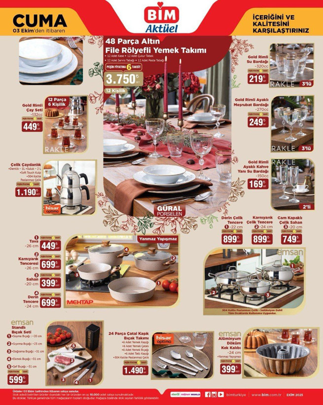BİM 3 Ekim indirimleri belli oldu! Aktüel ürünler raflarda, fırsatlar kaçmaz - Resim: 5