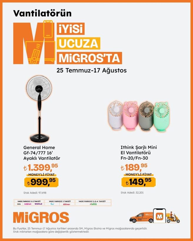 Migros’tan serinleten kampanya! Vantilatör ürünlerinde büyük fırsat başladı - Resim: 3
