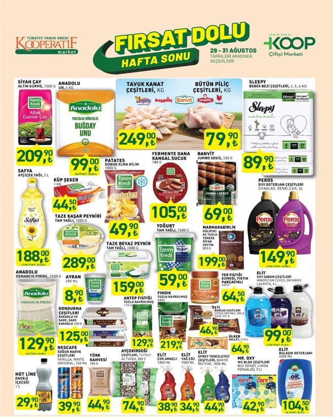 Hafta sonuna damga vuracak kampanya! Tarım Kredi Koop Çiftçi Marketi’nde inanılmaz indirimler - Resim: 1