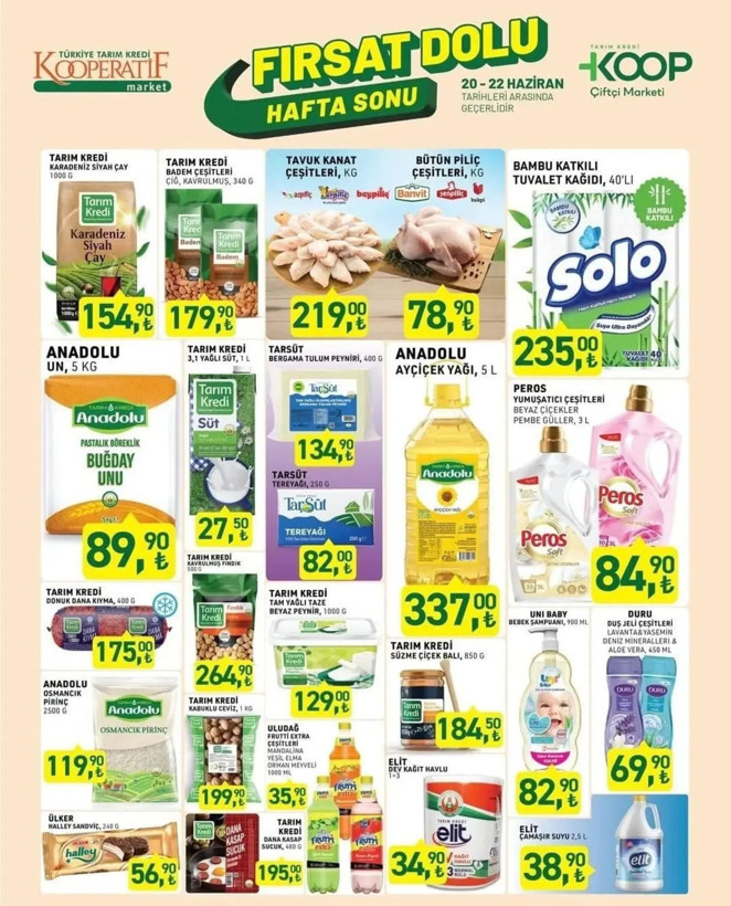 Tarım Kredi Marketlerinde hafta sonu alışveriş çılgınlığı! Üç gün sürecek dev indirim başladı - Resim: 1