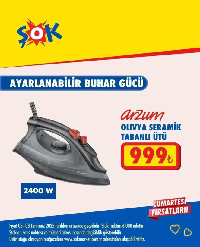 ŞOK Market 6-8 Temmuz aktüel kataloğu açıklandı: Onlarca üründe büyük indirim - Resim: 8