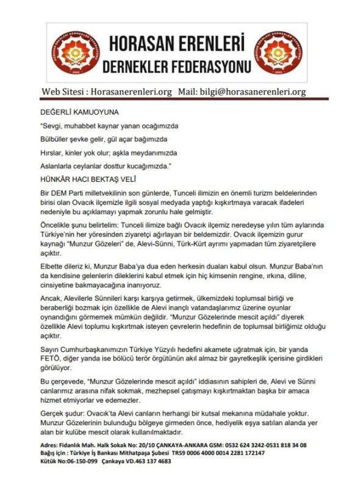 Munzur Gözeleriyle ilgili provokasyon boşa çıktı: Federasyondan açıklama - Resim : 1