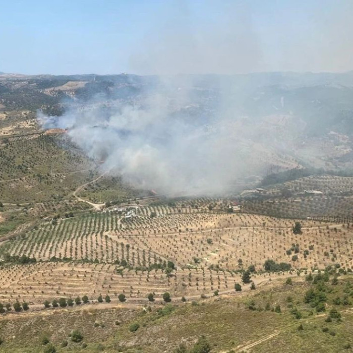 Havadan ve karadan müdahale sürüyor