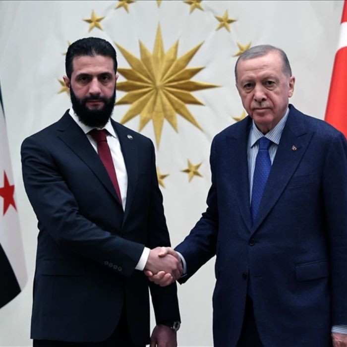 Erdoğan, Şara ile  görüştü