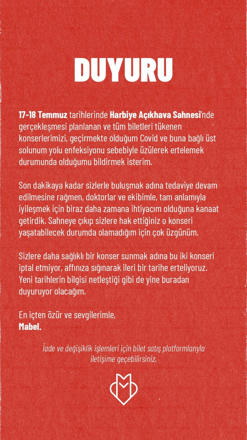 Ünlü Sanatçı Covid’e Yakalandı! Harbiye’de konserler ertelendi - Resim : 1