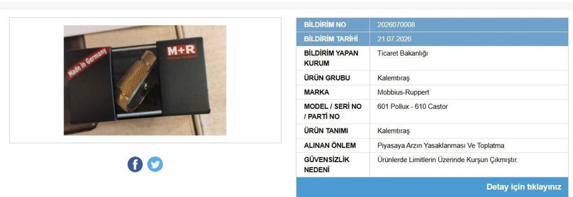 Ticaret Bakanlığı ifşa etti: Halk sağlığını tehdit eden 4 ürün için toplatma kararı! - Resim : 2