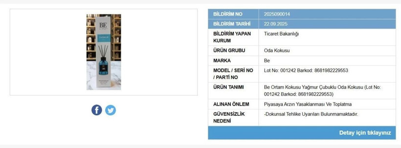 Ticaret Bakanlığı 5 üründe tehlike tespit etti: Piyasadan toplatılıyor - Resim : 1