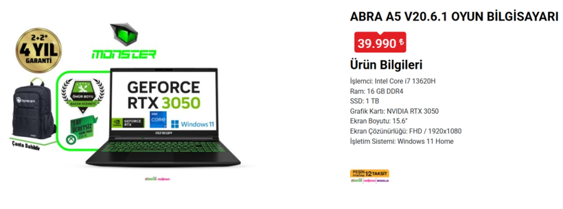 BİM 12 Kasım kataloğu dolup taştı! Monster laptop, Keysmart buzdolabı ve çamaşır makinesi indirime girdi - Resim: 2