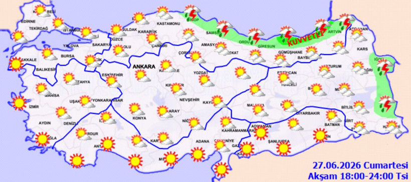 Meteoroloji'den 5 ile kuvvetli yağış, birçok bölgeye fırtına uyarısı - Resim: 3