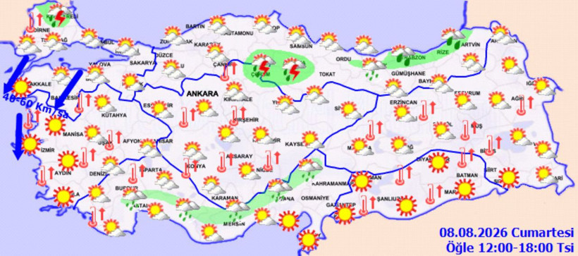 Bugün hava nasıl olacak? Kavurucu sıcaklar bir yandan, fırtına bir yandan! - Resim: 2