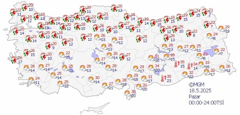 Meteoroloji'den peş peşe uyarılar: Yeni haftada birçok ilde sağanak yağış etkili olacak! - Resim: 14