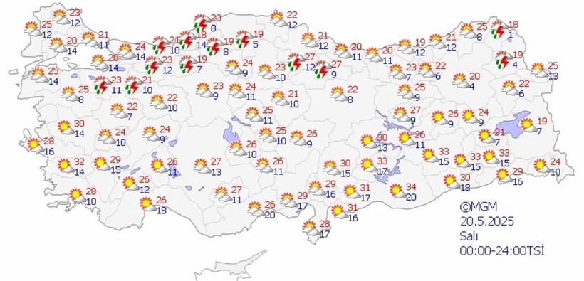 Meteoroloji'den peş peşe uyarılar: Yeni haftada birçok ilde sağanak yağış etkili olacak! - Resim: 16