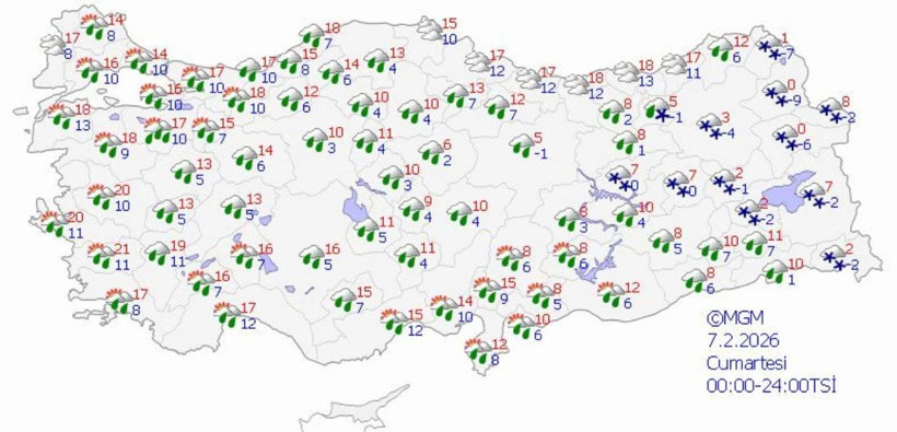 7 gün boyunca sürecek! Batı bölgeleri fırtınaya teslim, Doğu'da kar yağışı bekleniyor - Resim: 4