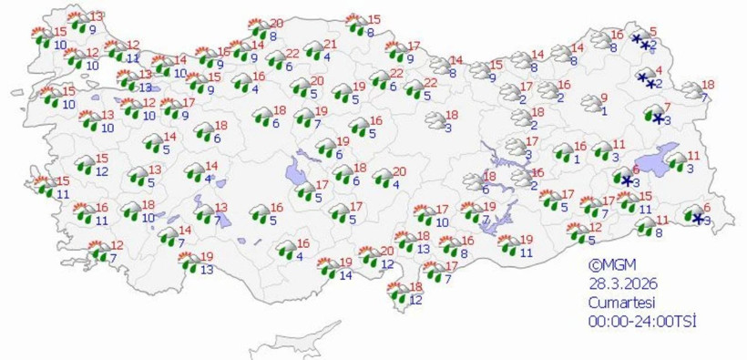 Havalar ne zaman ısınacak derken kış geri döndü! Meteoroloji'den 5 günlük uyarı! - Resim: 5