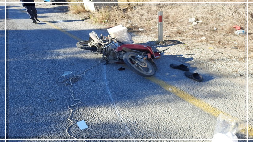 Aydın'da Kamyonet ve Motosikletin Çarpışması : 1 Ağır Yaralı