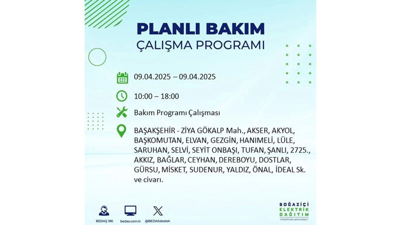 Elektrik kesintisi uyarısı: 9 Nisan Çarşamba elektrik kesintileri - Resim: 10