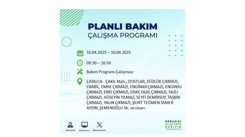 Elektrik kesintisi 8 saat sürecek: 10 Nisan elektrik kesintileri - Resim: 28