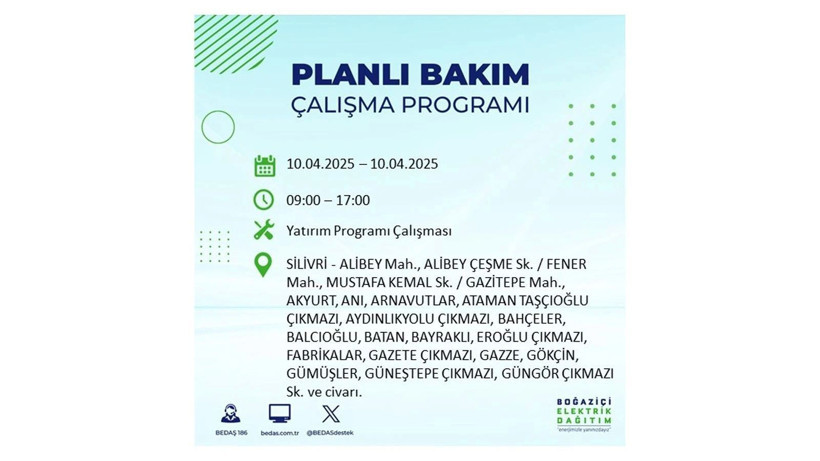 Elektrik kesintisi 8 saat sürecek: 10 Nisan elektrik kesintileri - Resim: 57