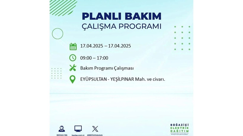 Neredeyse her ilçede kesinti olacak: 17 Nisan elektrik kesintileri - Resim: 43