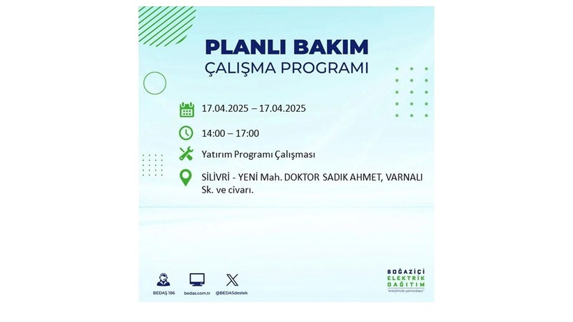 Neredeyse her ilçede kesinti olacak: 17 Nisan elektrik kesintileri - Resim: 66