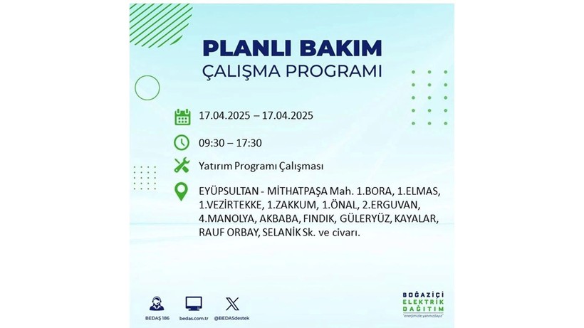 Neredeyse her ilçede kesinti olacak: 17 Nisan elektrik kesintileri - Resim: 47