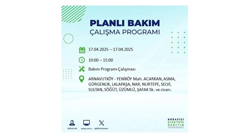 Neredeyse her ilçede kesinti olacak: 17 Nisan elektrik kesintileri - Resim: 3