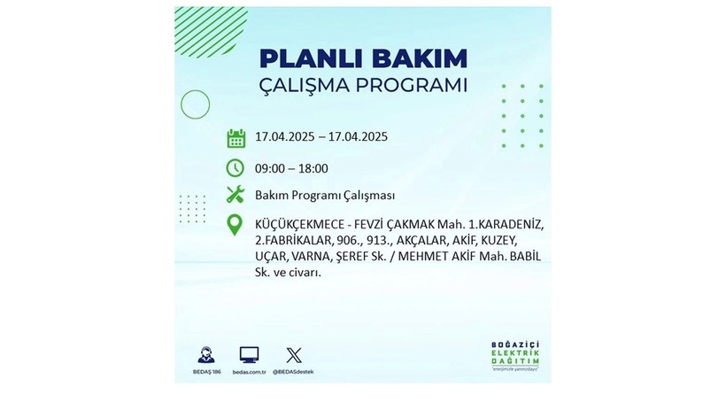 Neredeyse her ilçede kesinti olacak: 17 Nisan elektrik kesintileri - Resim: 58