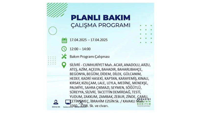 Neredeyse her ilçede kesinti olacak: 17 Nisan elektrik kesintileri - Resim: 62