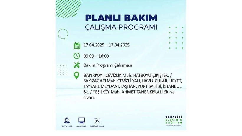 Neredeyse her ilçede kesinti olacak: 17 Nisan elektrik kesintileri - Resim: 13