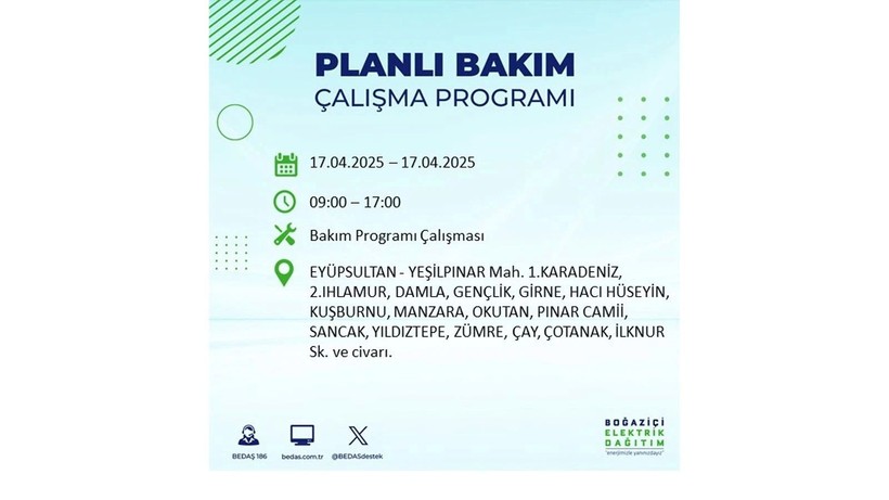 Neredeyse her ilçede kesinti olacak: 17 Nisan elektrik kesintileri - Resim: 45