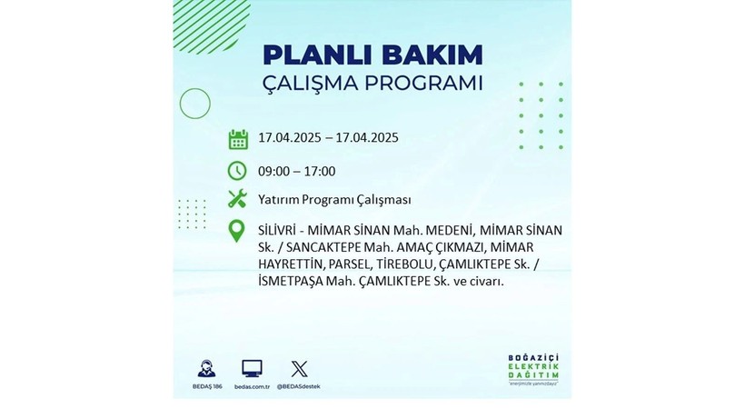 Neredeyse her ilçede kesinti olacak: 17 Nisan elektrik kesintileri - Resim: 63
