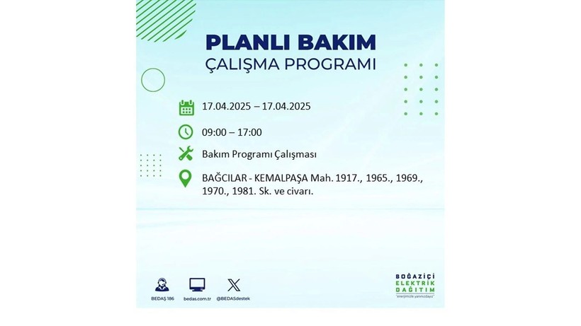 Neredeyse her ilçede kesinti olacak: 17 Nisan elektrik kesintileri - Resim: 9