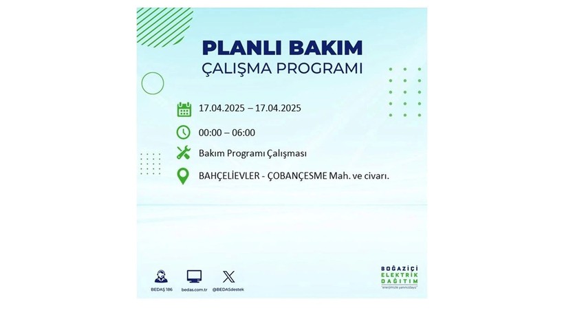 Neredeyse her ilçede kesinti olacak: 17 Nisan elektrik kesintileri - Resim: 11