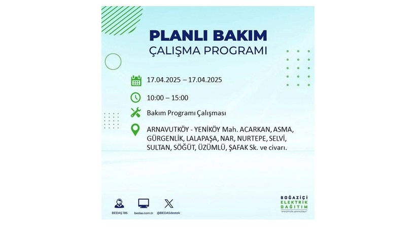 Neredeyse her ilçede kesinti olacak: 17 Nisan elektrik kesintileri - Resim: 2