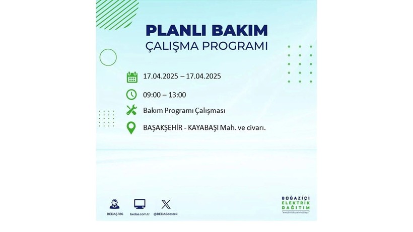 Neredeyse her ilçede kesinti olacak: 17 Nisan elektrik kesintileri - Resim: 19