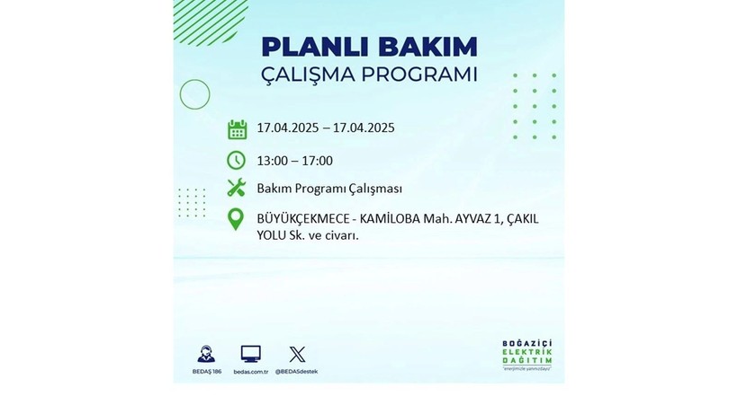 Neredeyse her ilçede kesinti olacak: 17 Nisan elektrik kesintileri - Resim: 30