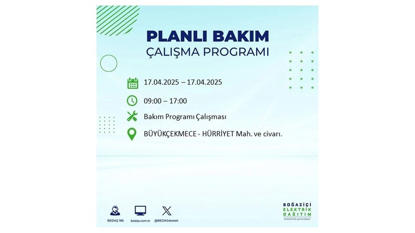 Neredeyse her ilçede kesinti olacak: 17 Nisan elektrik kesintileri - Resim: 26
