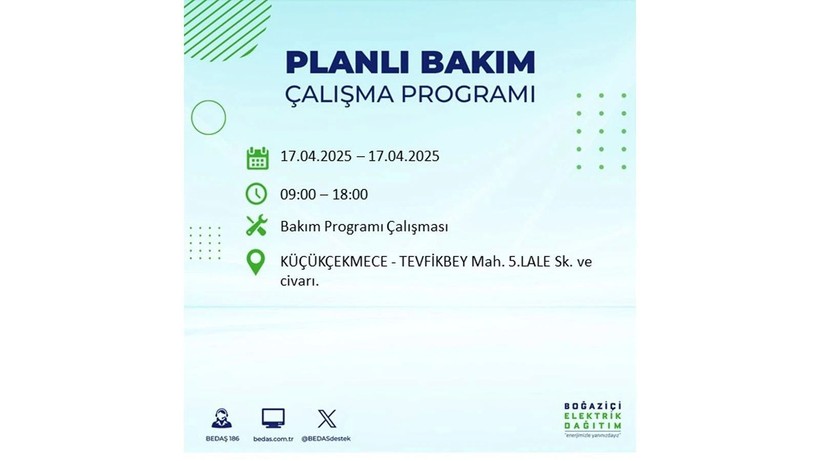 Neredeyse her ilçede kesinti olacak: 17 Nisan elektrik kesintileri - Resim: 56