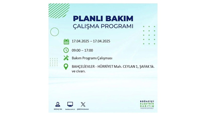 Neredeyse her ilçede kesinti olacak: 17 Nisan elektrik kesintileri - Resim: 10