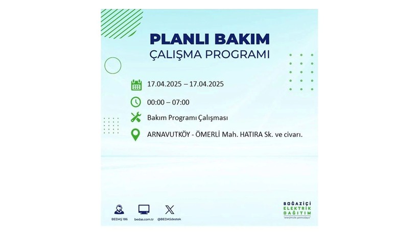 Neredeyse her ilçede kesinti olacak: 17 Nisan elektrik kesintileri - Resim: 4
